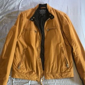 Lucky Brand Field Jacket Tan Corduroy Inside Med